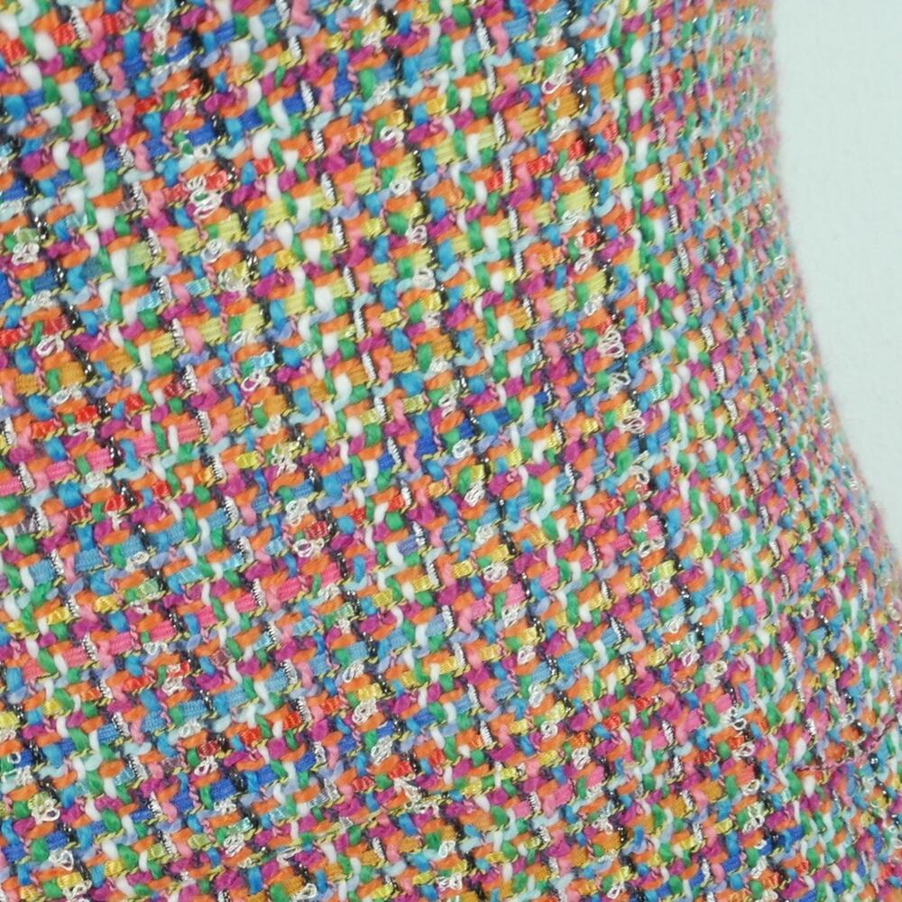 House of CB Gabrielle Tweed Multicolor Midi Dress Bodycon Small Strapless NWT - Picture 9 of 9